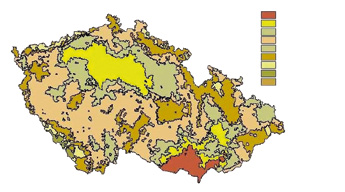 Přílohy č. 2 5 Tabulka výškových geografických stupňů / Tabulka a mapa lesních vegetačních stupňů podle Zlatníka / Tabulka trofických řad / Tabulka hydrických řad 3 Příloha č.