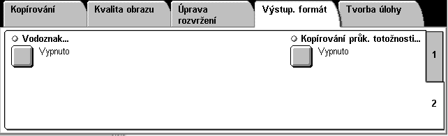 11 Kopírování průkazu totožnosti 2. Funkce Kopírování průkazu totožnosti se nachází na kartě [Výstup. formát].