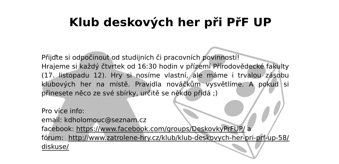 Příloha 3 - propagace klubu: Leták: Odkazy na stránky propagující klub: