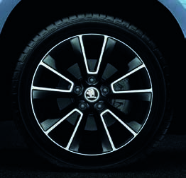 Disk z ľahkej zliatiny 7,0J x 17" Matterhorn na pneumatiky 225/50 R17 v čiernej lesklej farbe (5L0 071 497H FL8) Cena: 184,86 Disk z ľahkej zliatiny 7,0J x 17" Dolomite na pneumatiky 225/50 R17 v