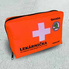 Autolekárnička (000 093 108C) Cena: 10,18 Skladacia lopata na sneh vyrobená zo zliatiny, hmotnosť 750 g, trojdielna, vrátane praktického látkového obalu (5L0 099 320) Cena: 33,77 Skladný,