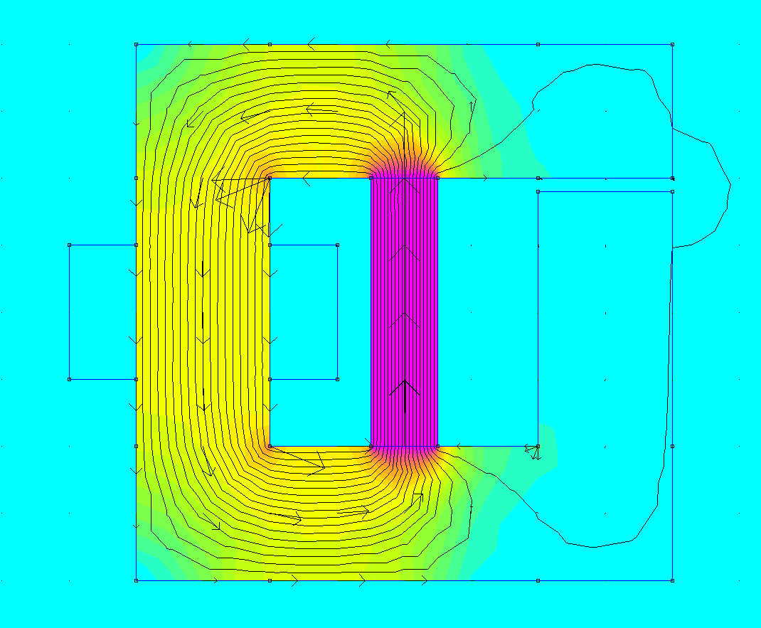 15 Obr. 19: MEG s magnetem uprost ed I = 2A I = 0A Obr. 20: Funkce MEGu podle obr. 19 Na obr. 20 vlevo máme situaci, kdy cívkou te e proud.