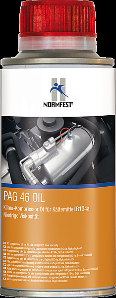 Autoklima Netěsnosti - příslušenství pro klimatizaci Kompresorový olej do klimatizací PAG46 OIL č. zboží. 5000-220 obsah: 250 ml bal.