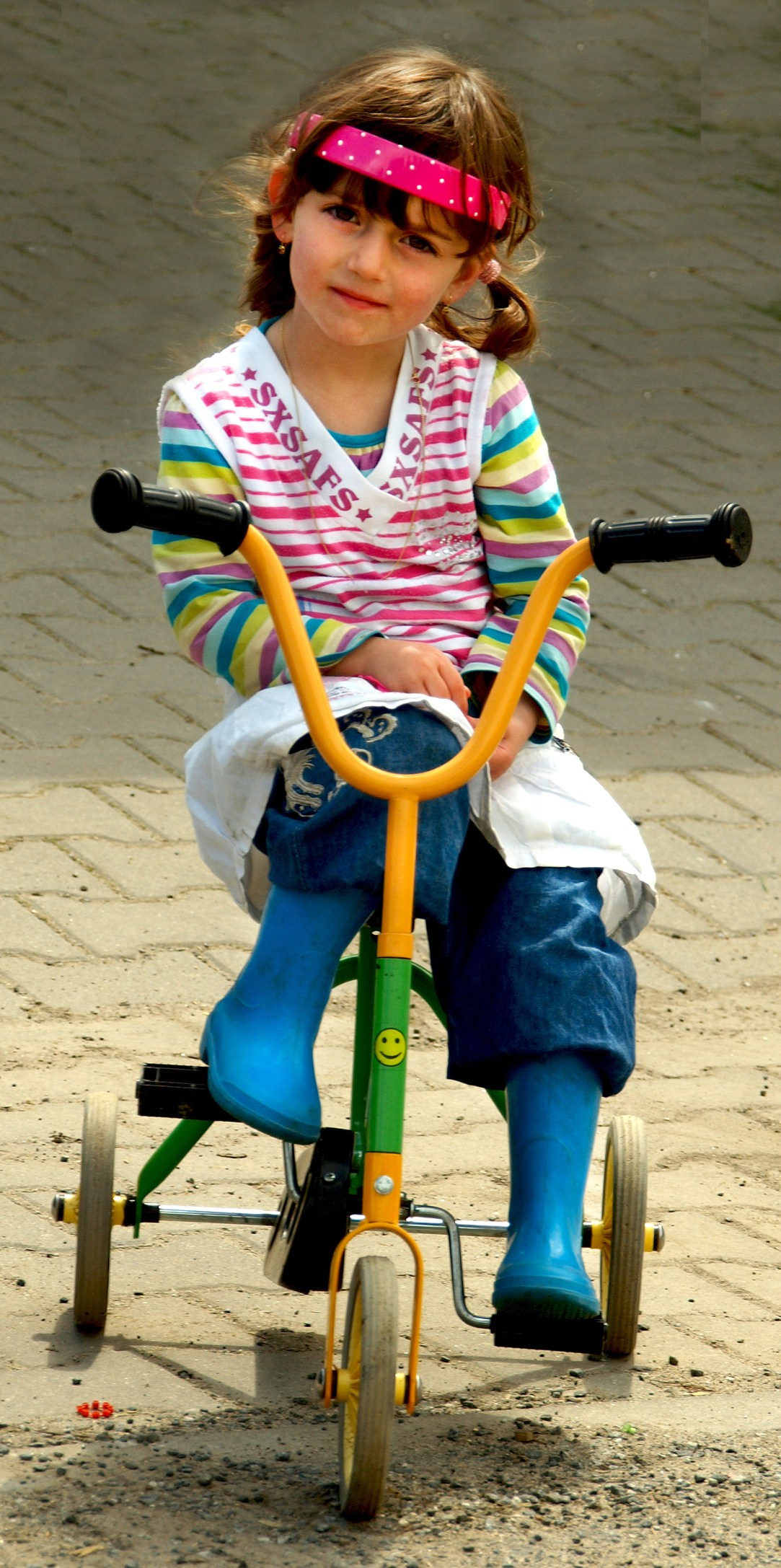 1.2 Trojkolka Jen jste povyrostli, přesedlali jste na trojkolku", pokračoval Emil a trojkolka se objevila na plátně.