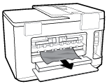 4. Odstraňte uvíznutý papír. 5. Zvedněte, zatlačte zpět a zavřete dvířka duplexní jednotky. 6. Vložte výstupní zásobník. 7. Vložte Zásobník 1 zpět do tiskárny.