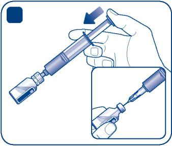 F G Jemným kroužením injekční lahvičkou rozpusťte všechen prášek. Injekční lahvičkou netřepejte, mohlo by to způsobit napěnění.