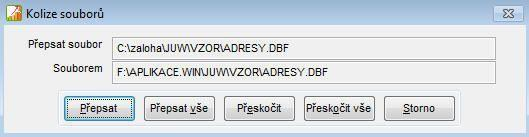 Záloha Zadá se cesta na logický disk, kam chceme data zapisovat. Např. C\ZALOHA Tlačítko se použije pro výběr konkrétního adresáře na disku počítače.