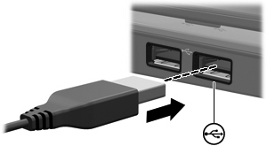 1 Použití zařízení USB Univerzální sériová sběrnice (USB) je hardwarové rozhraní, které slouží k připojení doplňkových externích zařízení USB, jako například klávesnice, myši, jednotky, tiskárny,
