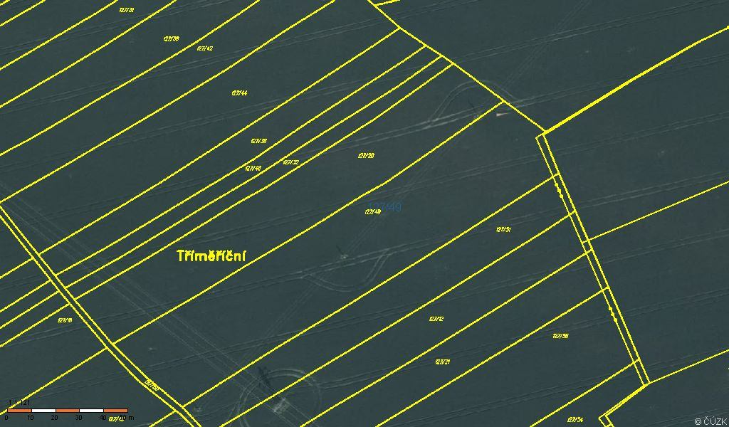 Ortofoto mapa parcely 127/48