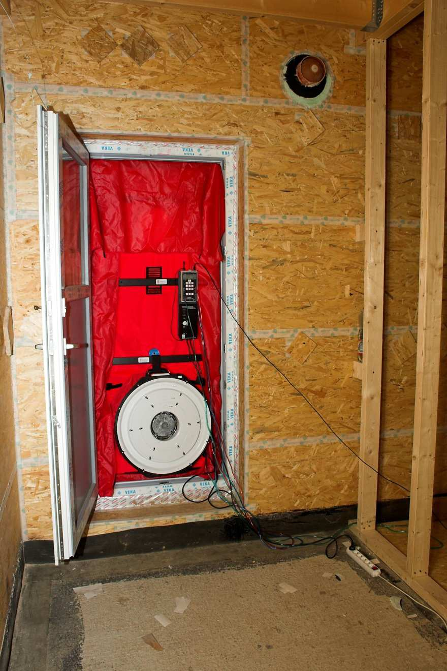 tzv. blower door test.
