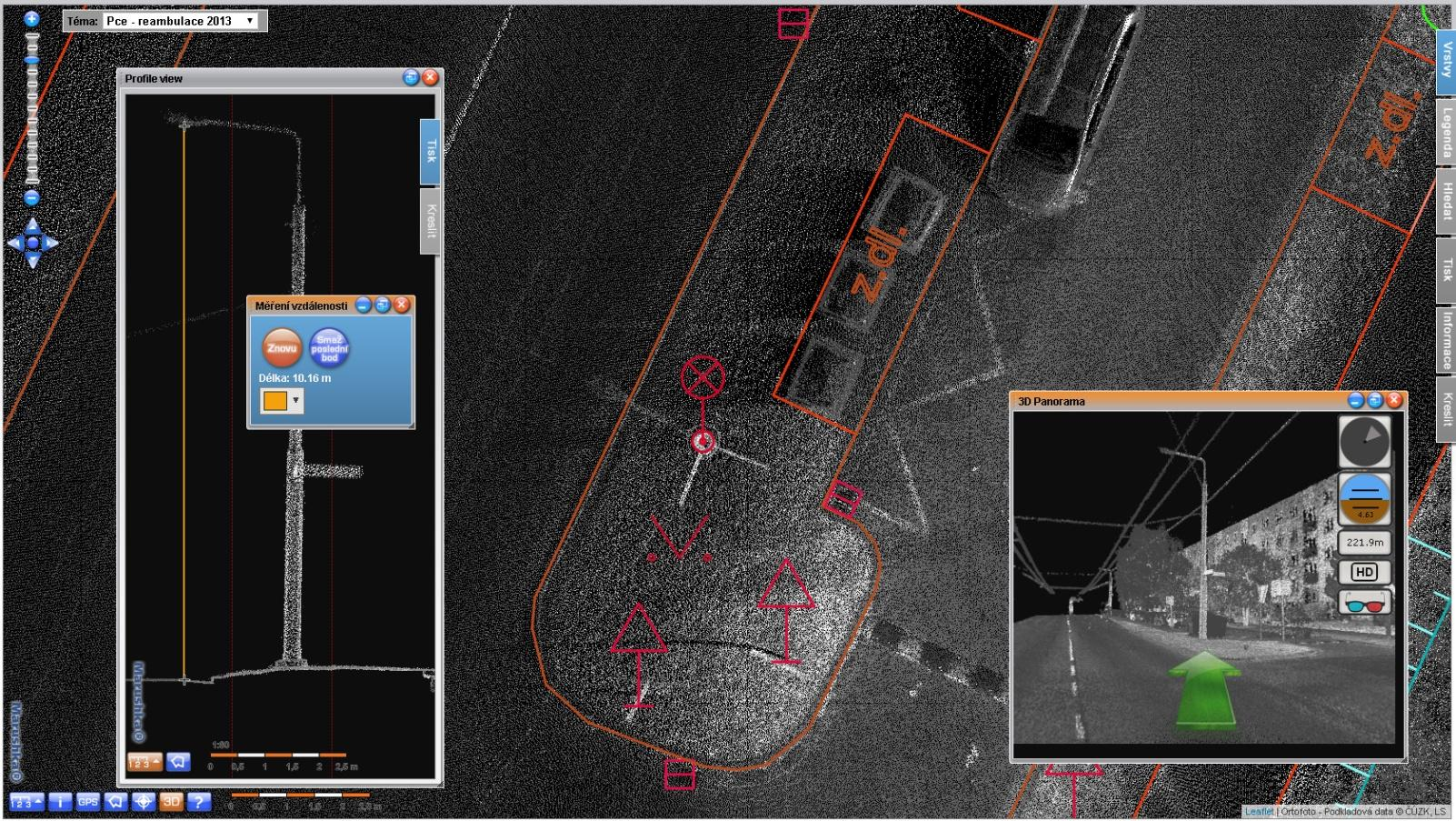 Příklady použití metody mobilního laserového skenování v geodetické praxi Tvorba, správa a aktualizace