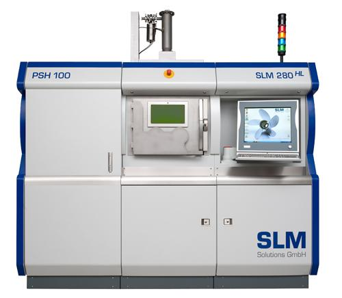 MATERIÁLY A METODY 3 MATERIÁLY A METODY 3 3.1 SLM 280HL Všechny tisky byly provedeny na stroji SLM 280HL vyráběného a dodaného firmou SLM Solutions GmbH sídlící v Německém Lübecku.