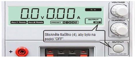 4. Nastavte ovladače napětí a proudu a stiskněte je, abyste potvrdili nové nastavení Preset 2. Poté začne blikat ikona "3", což znamená, že je připraveno k nastavení Preset 3. 5.