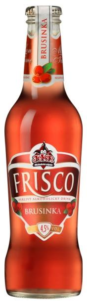 Frisco Brusinka Probuď své smysly překvapivou příchutí Frisco brusinky, jejíž nápaditá variace skvěle doplňuje jemně perlivý sladový drink.