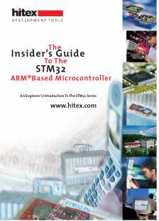 Literatura The Insider s GuideTo The STM32 ARM Based Microcontroller. An Engineer s Introduction To The STM32 Series www.hitex.