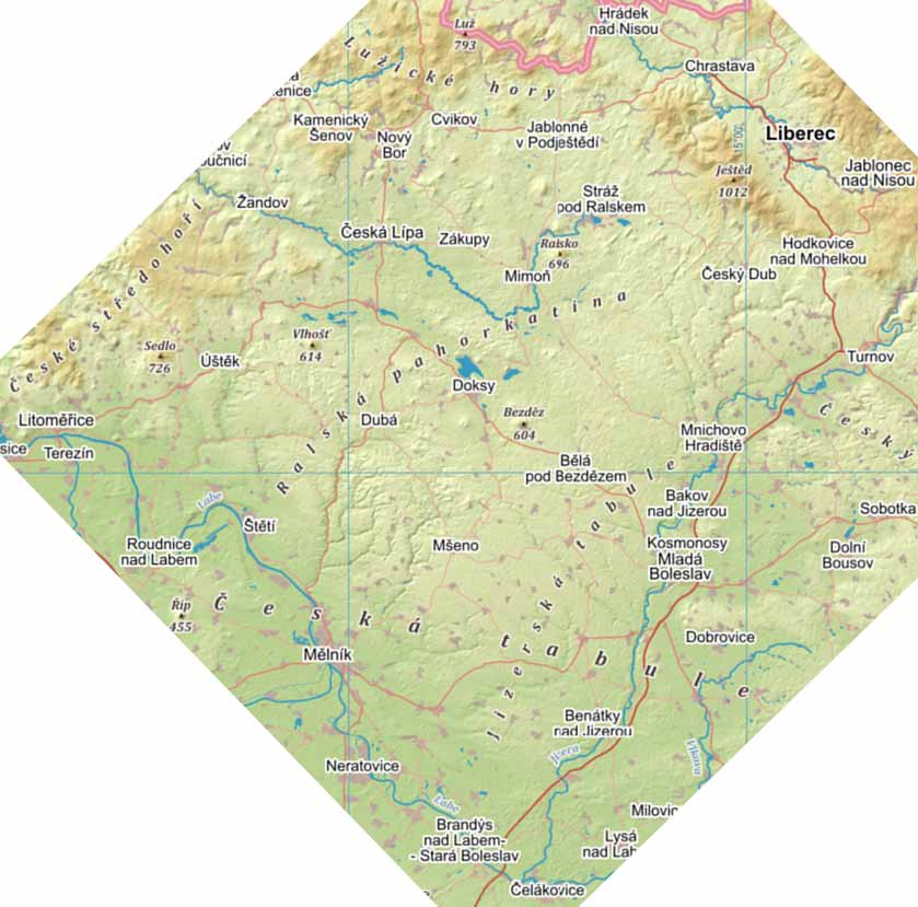 2. Charakteristika území 2.1. Geografické a geomorfologické vymezení území Zkoumaná oblast předpokládaného maximálního dosahu ovlivnění režimu podzemních vod aktivitami s. p. DIAMO o. z.