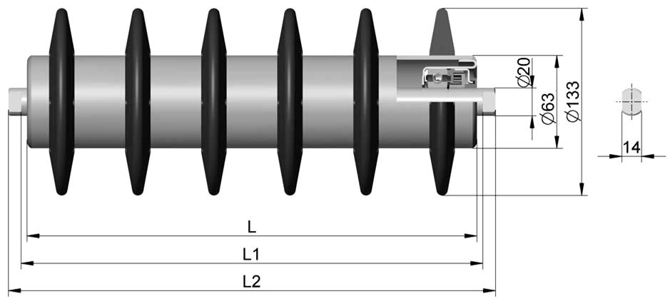 KOMPONENTY DOPRAVNÍKU Tab. 3 Parametry vratné válečkové stolice Rozměry [mm] E D L L1 H b d s Hmotnost [kg] 700 až 1150 113 750 751 84 100 0 14 1,4 Objednací kód: SRB-S-650/00/A/AC 1.