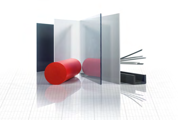 Popis typů materiálu PVC neměkčený Standardní typy PVC-CAW PVC-MZ-COLOR PVC-GLAS PVC-GLAS-SX CPVC CORZAN Industrial Grade extrudovaný CPVC CORZAN Industrial Grade lisovaný PVC-KYRNIT SIMOSHIELD
