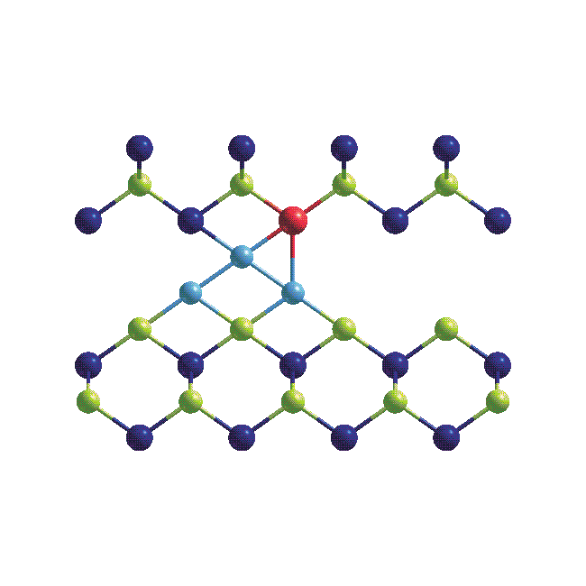 Interakce Mn atomů a vznik párů Konfigurace Mn Ga -Mn int (Å) E tot (ev) Spin Mn Ga Spin Mn int (a) 2.443 + 0.324 1.678 1.617 (a) 2.443 ground state 1.778-1.531 (b) 4.886 + 0.502 1.930 1.616 (b) 4.