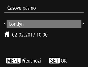 Základní příprava Pokud krytku nelze zavřít, zkontrolujte, jestli jste vložili baterii v kroku 2 ve správné orientaci. Nastavení data a času 1 Zapněte fotoaparát. Stiskněte tlačítko ON/OFF.