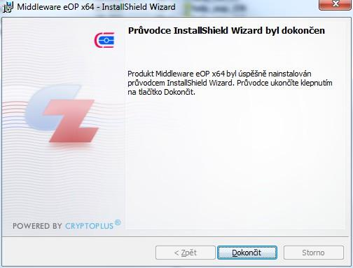 Pokud chcete provést změnu v předchozích krocích instalace stiskněte tlačítko <Zpět. Pro spuštění instalace stiskněte Instalovat.