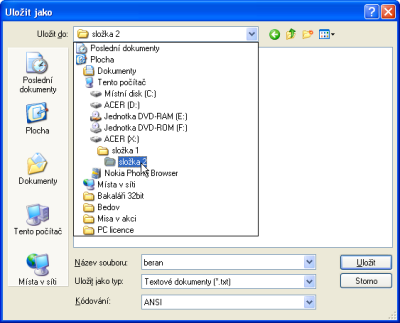 Na obrázku Windows 3.11 z let 1992 1994. Struktura adresářů Při ukládání dokumentů se řídíme uspořádáním složek na disku.