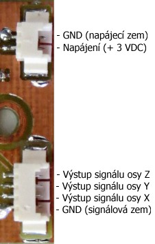 Pro snímač vibrací AGS61331 byla vytvořena deska plošných spojů (obrázek 6.2) s možností montáže ke kalibračnímu zařízení.