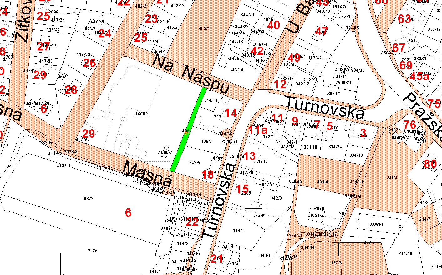 že navazující p.p.č. 3117 v k.ú. Jablonec nad Nisou se snažili prodat s tím, že jim byla za odkup nabízena cena třetinová. Paní JUDr. Š. proto požádala o zvážení kupní ceny p.p.č. 406/1 za cenu v této cenové úrovni.