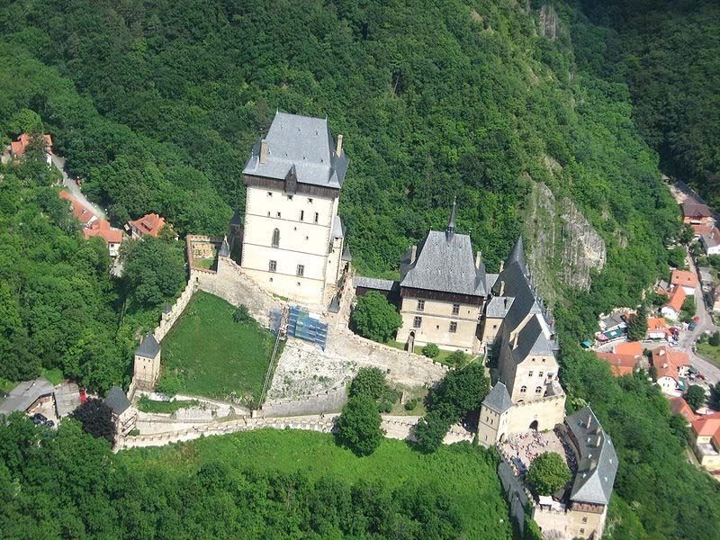 KARLŠTEJN one of the most famous and most frequently visited castles in the Czech Republic a large