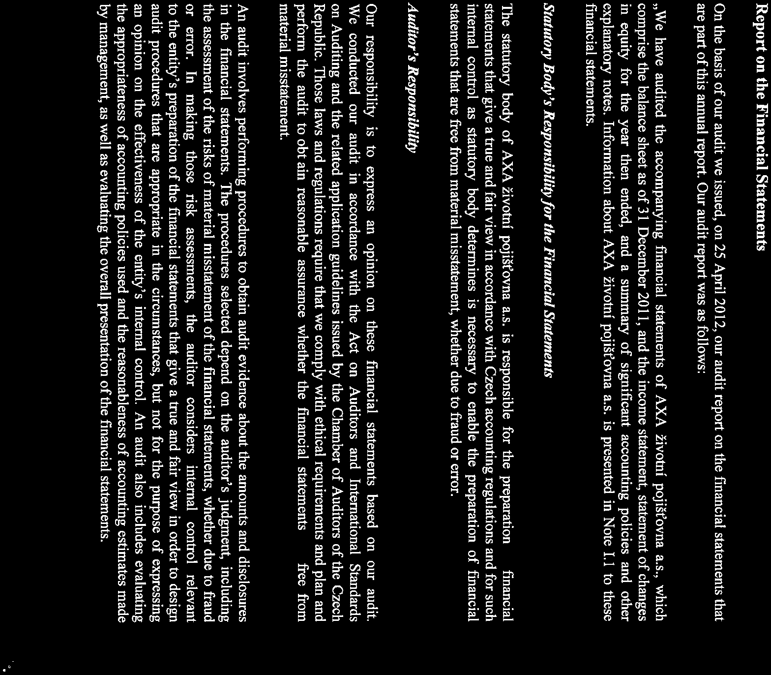 VÝROČNÍ ZPRÁVA / ANNUAL REPORT