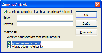 Poznámka Skrytie údajov v bunkách znamená, že tieto nie sú zobrazené a že chránené bunky nemožno upraviť. Na ich mieste sú v hárku zobrazené prázdne bunky.