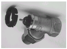 Příklady adaptérů pro ventily Danfoss : Obr. 12a, typ RA Obr. 12b, typ RAV Obr.