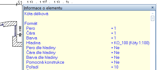 104 Náhled pro výběr elementů a informace o elementu Allplan 2015 Náhled pro výběr elementů a informace o elementu Pokud najedete nitkovým křížem na nějaký element a ještě na něj nekliknete, zobrazí