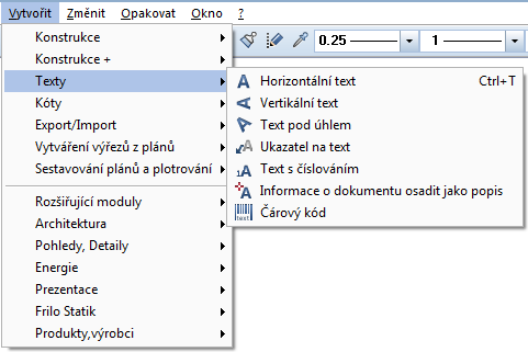 22 Titulní lišta Allplan 2015 Titulní lišta V titulní liště hlavního okna programu Allplan se zobrazuje aktuální projekt, aktuální výkresy, resp. aktuální struktura stavby a aktivní dokument.