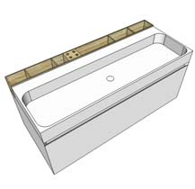 SKŘÍŇKY VIPP SET SKŘÍŇKY POD UMYVADLA S UMYVADLY / VIPP SET VANITY UNITS WITH WASHBASINS VIPP SET S UM. UNIT, 40,5 / SET WITH BASIN UNIT, 40,5 SET S UM.