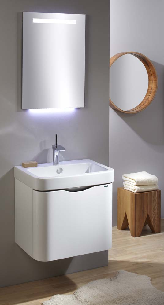 Dream Top, dýha ořech, umyvadlo Azzurra Tulip / Dream Top, walnut veneer, Azzurra Tulip washbasin