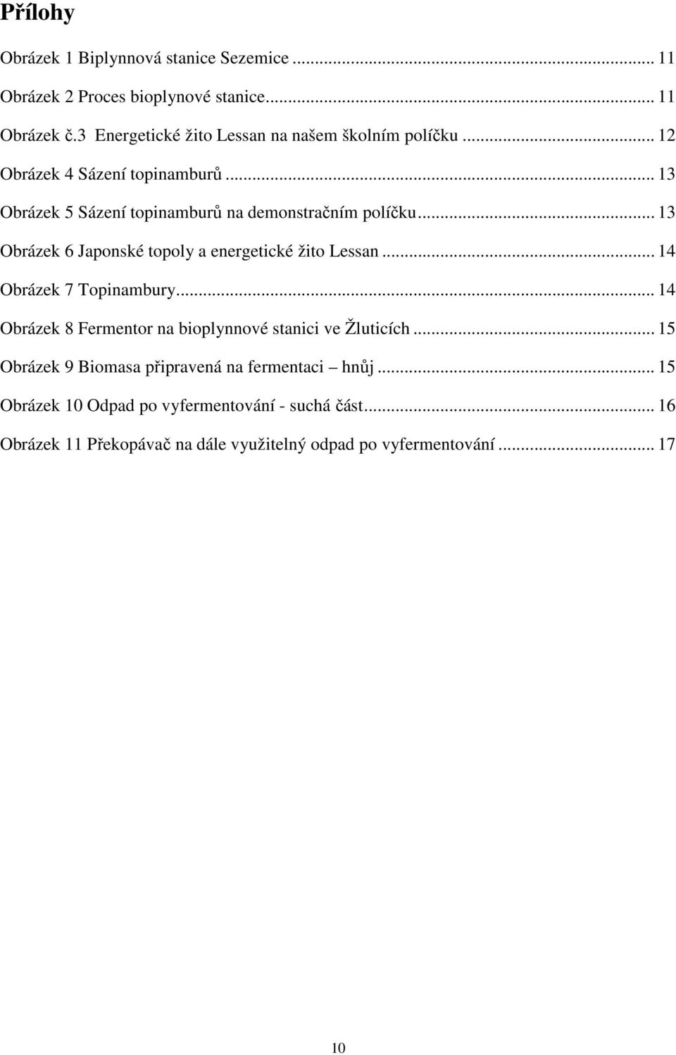 .. 13 Obrázek 6 Japonské topoly a energetické žito Lessan... 14 Obrázek 7 Topinambury... 14 Obrázek 8 Fermentor na bioplynnové stanici ve Žluticích.