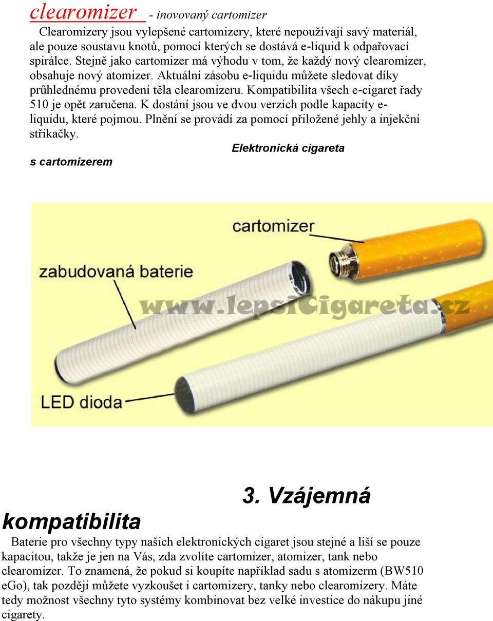 1. Co je elektronická cigareta (e-cigareta)? - PDF Stažení zdarma