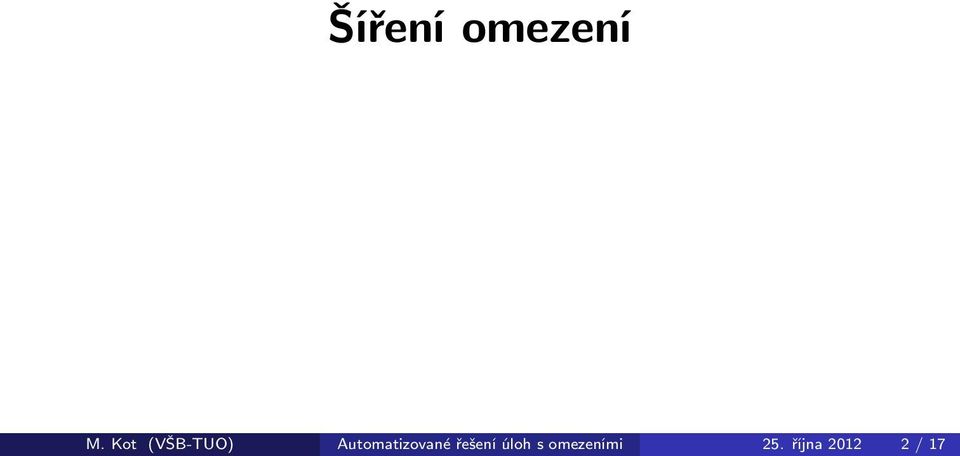 Automatizované řešení
