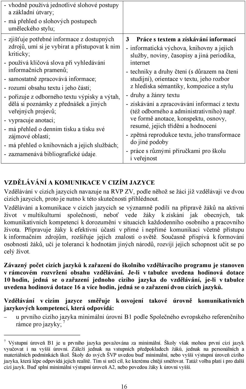 si poznámky z přednášek a jiných veřejných projevů; - vypracuje anotaci; - má přehled o denním tisku a tisku své zájmové oblasti; - má přehled o knihovnách a jejich službách; - zaznamenává