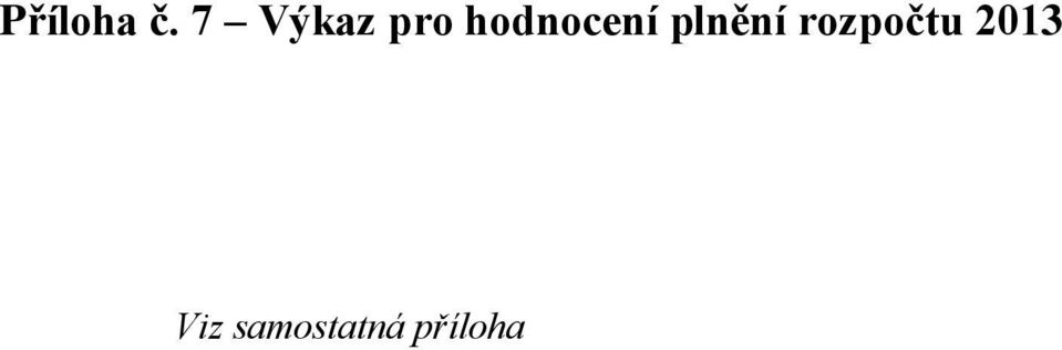 hodnocení plnění