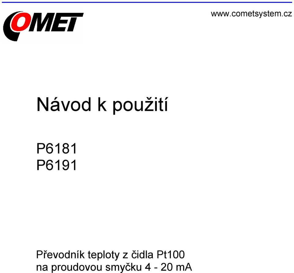 P6191 Převodník teploty z