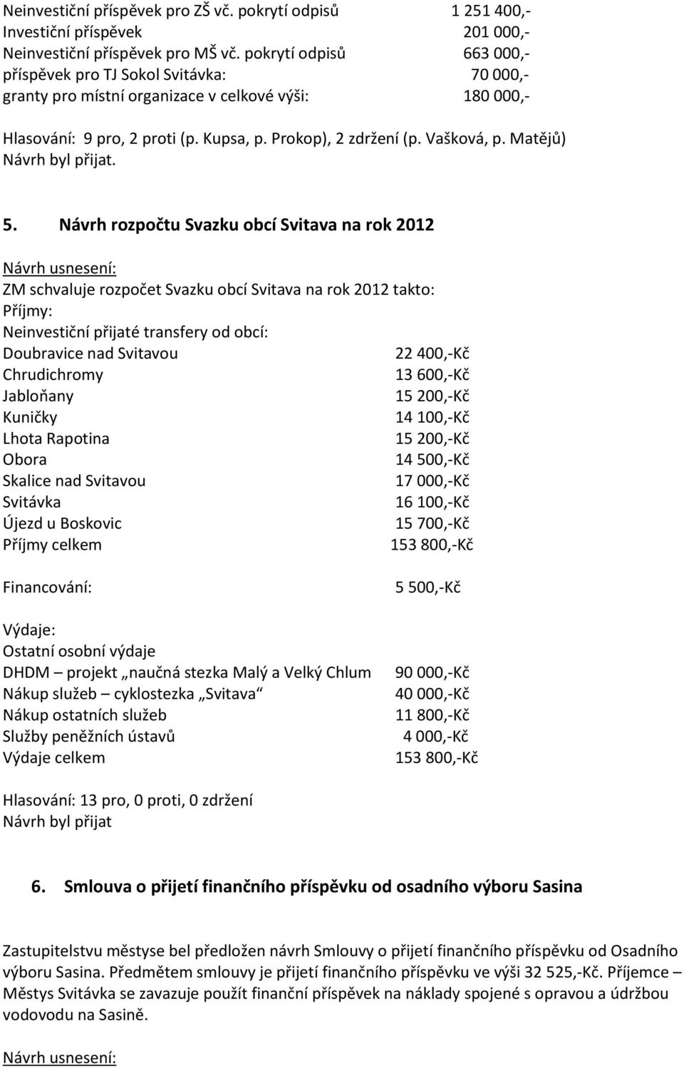 Matějů). 5.