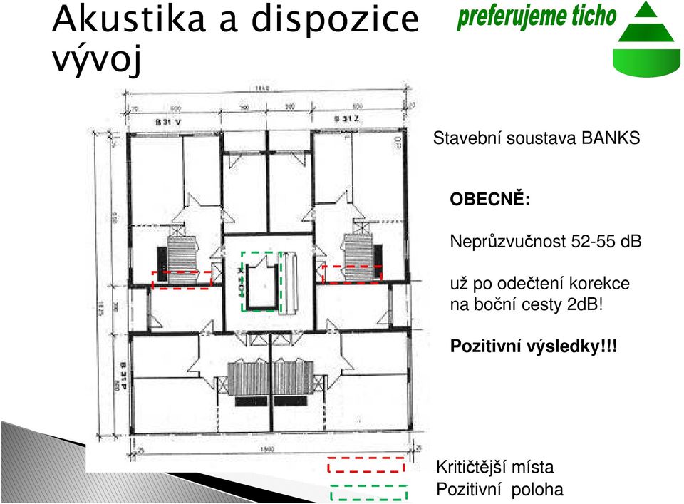 korekce na boční cesty 2dB!