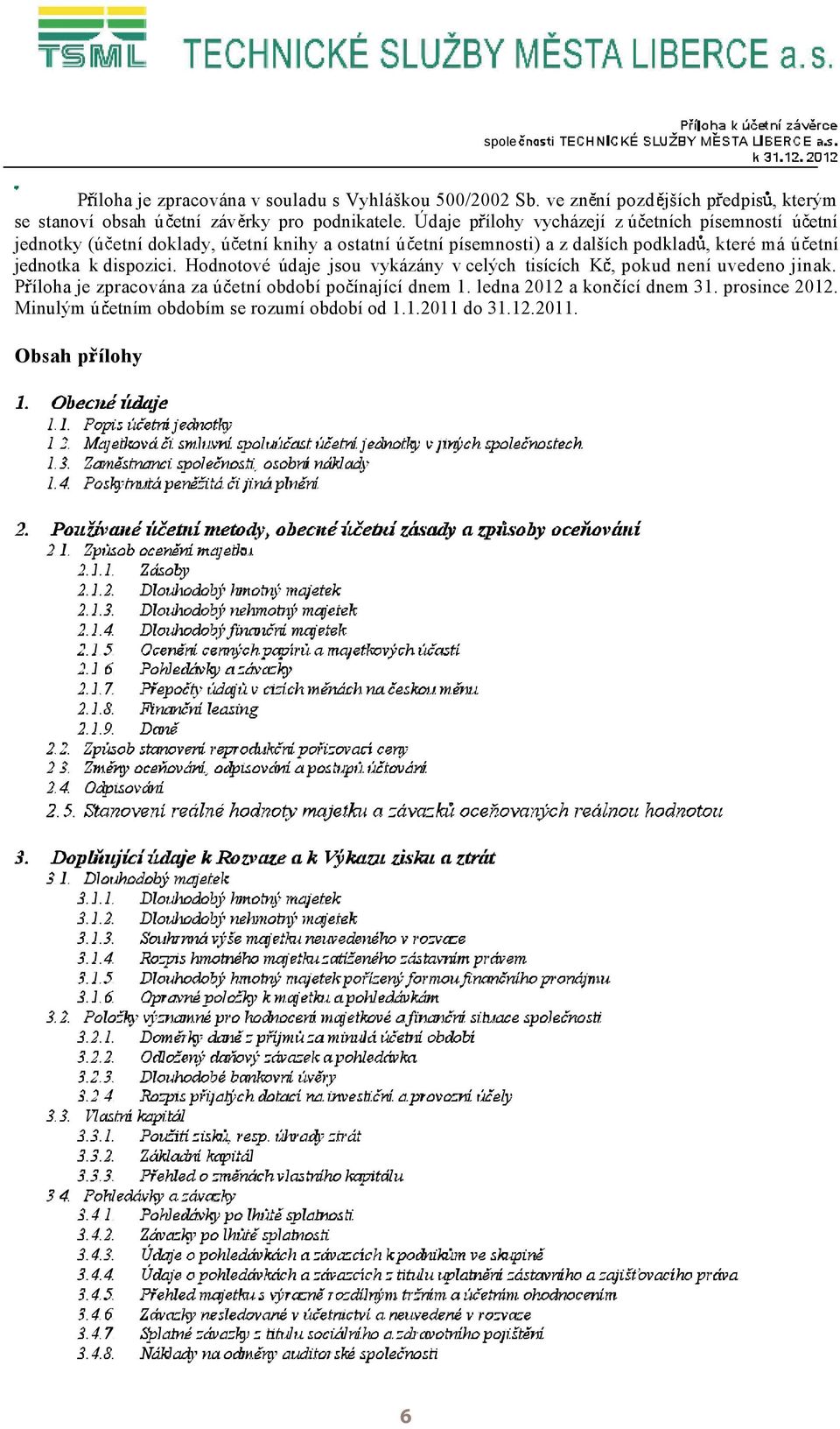 které má ú etní jednotka k dispozici. Hodnotové údaje jsou vykázány v celých tisících K, pokud není uvedeno jinak.