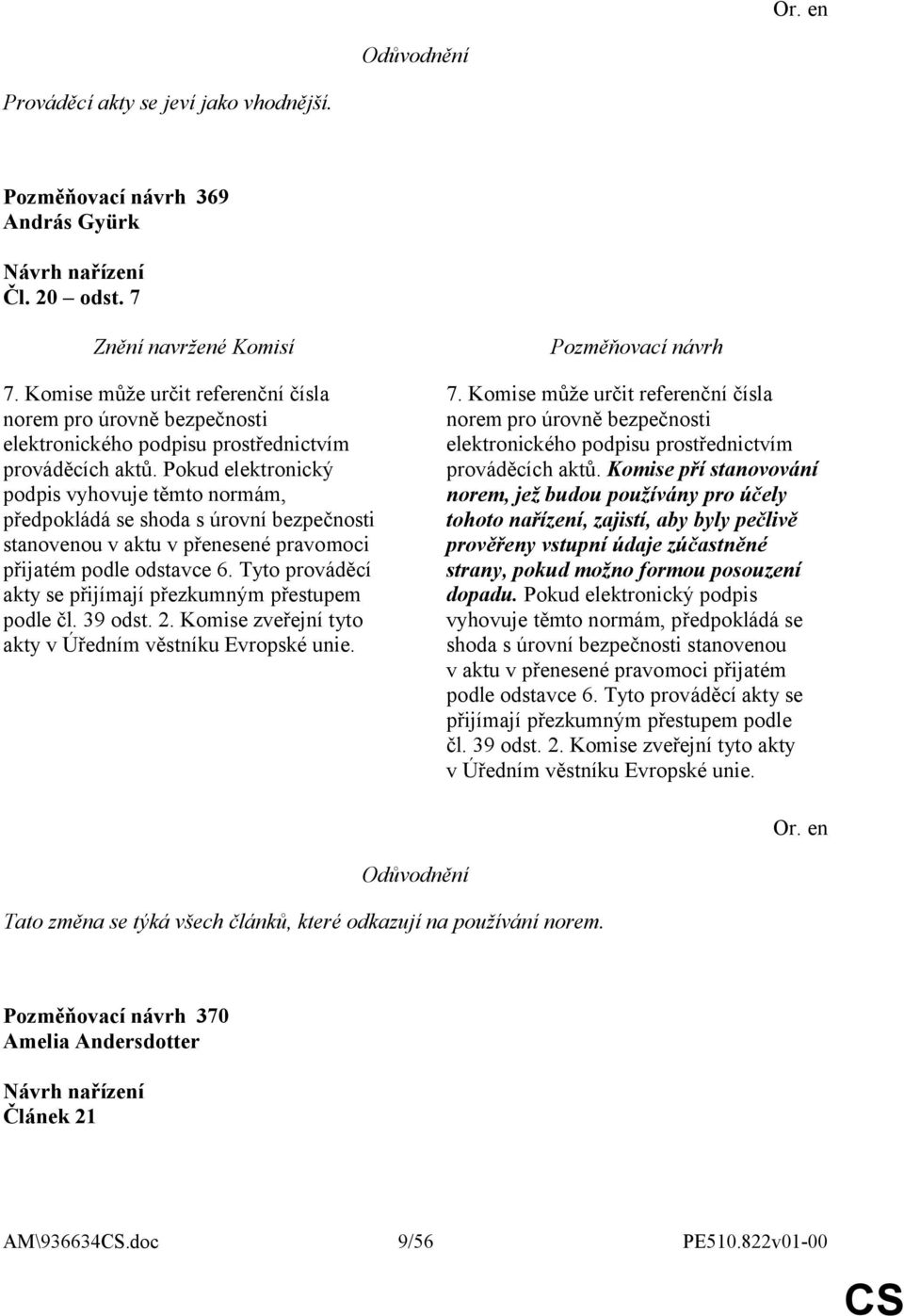 Tyto prováděcí akty se přijímají přezkumným přestupem podle čl. 39 odst. 2. Komise zveřejní tyto akty v Úředním věstníku Evropské unie. 7.