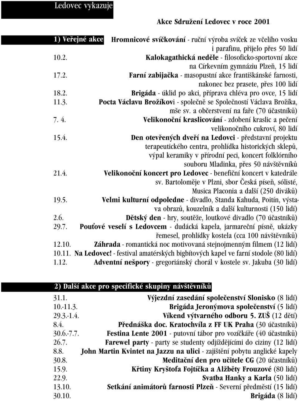 Pocta Václavu Brožíkovi - společně se Společností Václava Brožíka, mše sv. a občerstvení na faře (70 účastníků) 7. 4.