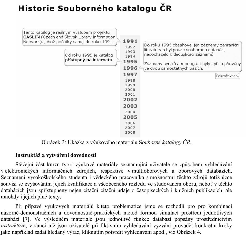 oborových databázích.