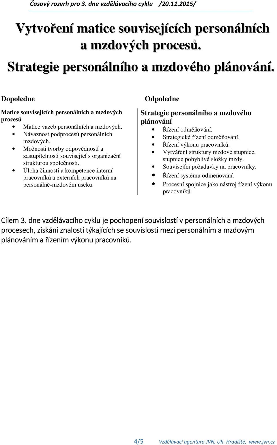 Možnosti tvorby odpovědností a zastupitelnosti související s organizační strukturou společnosti. Úloha činnosti a kompetence interní pracovníků a externích pracovníků na personálně-mzdovém úseku.