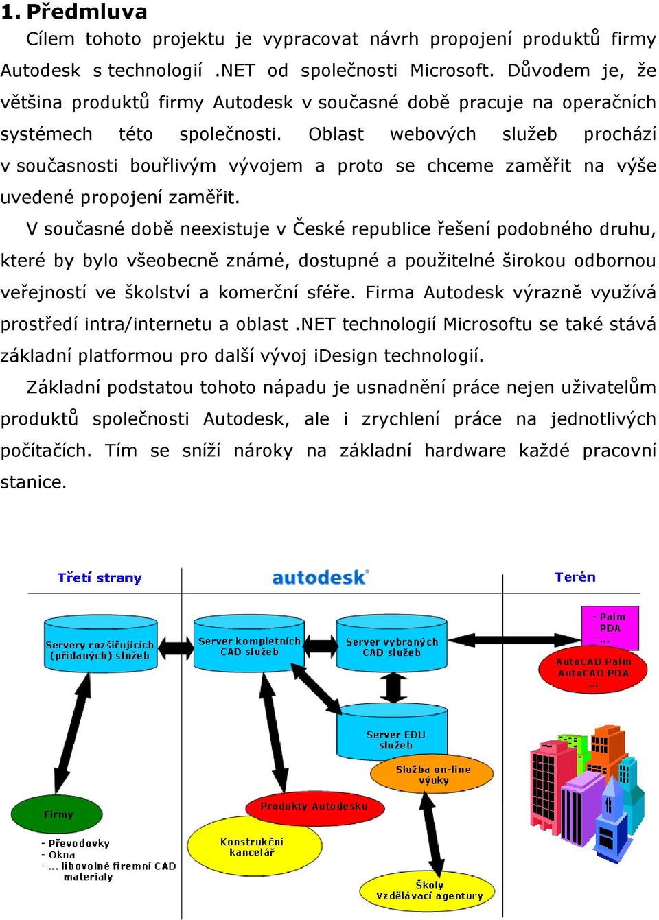 Oblast webových služeb prochází v současnosti bouřlivým vývojem a proto se chceme zaměřit na výše uvedené propojení zaměřit.